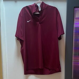 Nike Men's Burgundy Polo Shirt
